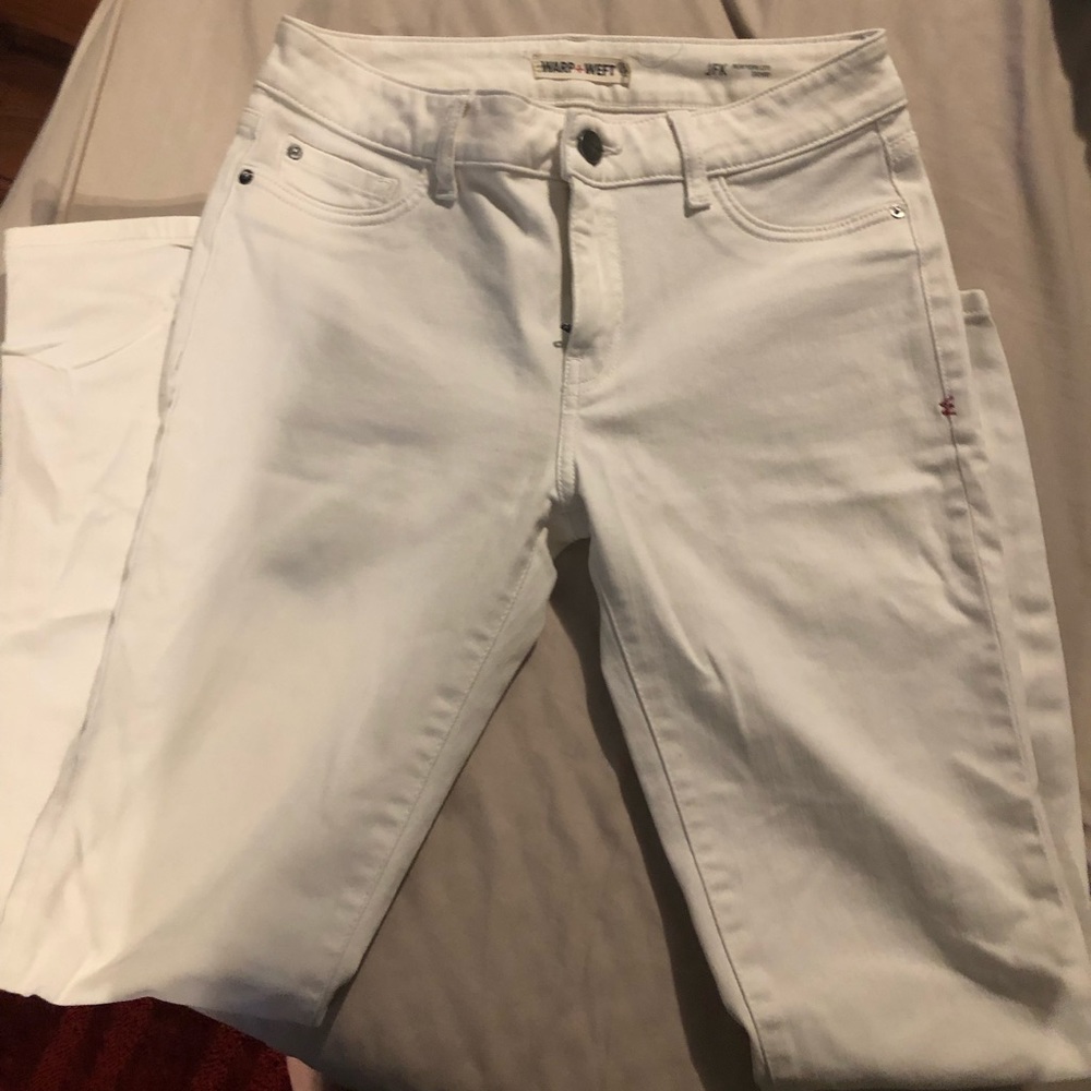 Warp + Weft White Skinny Jean